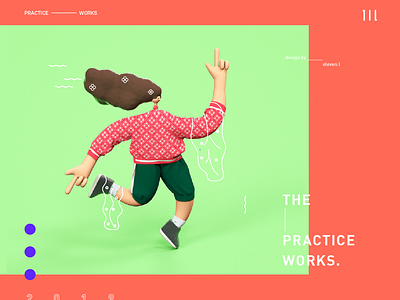 dance 3d cinema 4d design illustration practice