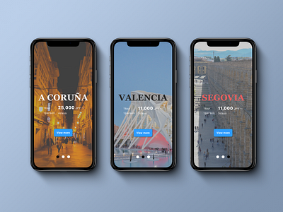 Daily UI 045 Info Card. 100 day challenge 100 day ui challenge dailyui dailyui045 design diseño info card sketch app spain tour travel ui ui ux uidesign uipractice