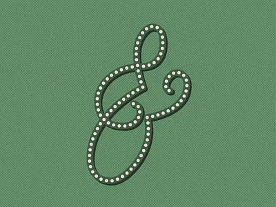 Ampersand ampersand digital art dot dotted line icon illustration lettering lettering art shadow type typography vector