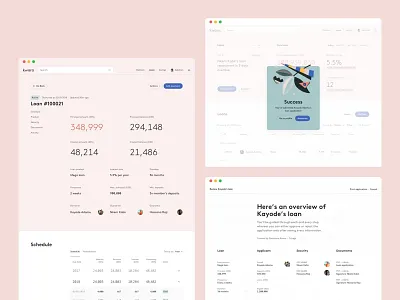 Loan app clean data visulization finance finance app illustration minimal modal overlay table ui ux ux ui web web app