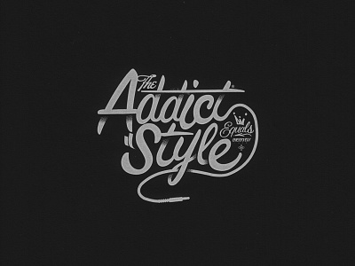 8 addict apparel branding graphic design logo script streetwear tshirt design typography vector