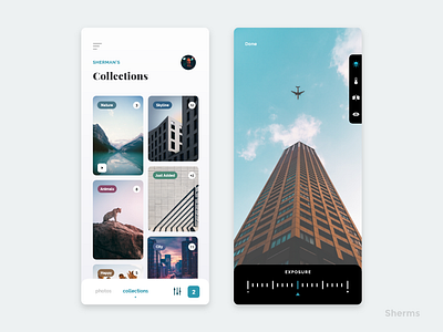 Minimal Photo App app graphics design icons iphone iphone x messaging popular ui ux