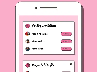 Daily UI Challenge 079 - Pending Invitation dailyui design ui