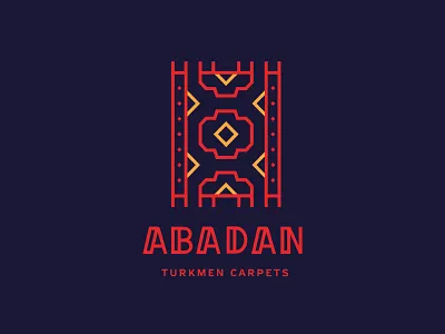 Abadan haly branding carpet logo type