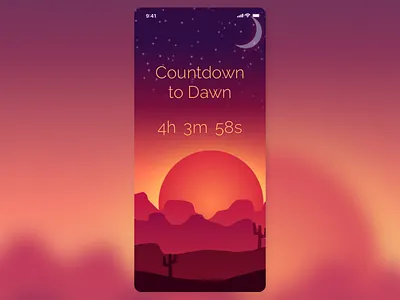 DailyUI Day 014 - Timer 014 adobe illustrator dailyui design iphone x mobile mobile app design sketch ui design vector