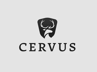 Cervus branding cerf deer design hart icon illustration logo stag vector