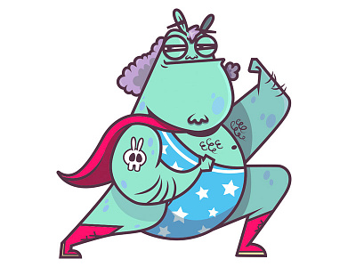 Intergalactic Wrestling adobe illustrator alien art director cartoon cartoon character cartoon comic character design character designs comic illustration vector wrestling