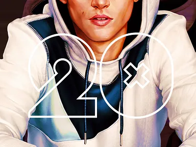 Portraits for Twenty - campaign color digital faces illustration people portrait portraiture retro social app video wflemming