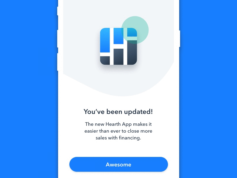You've been updated app illustration ui