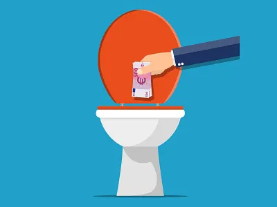 Waste Money illustration vector vector graphics