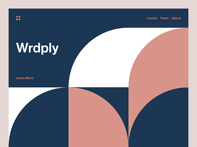 Mobile Game Concept - Homepage bold color block color palette design home page landing page minimal product design studio web design