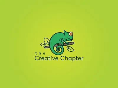 chameleon logo 2d app art branding chameleon charachter character concept creative design illustration lettering logo minimalist vector