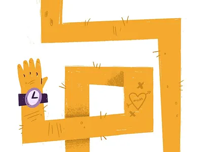 Bendy Arm ann arbor artist arm busy digital illustration doodle ipad art ipad pro procreate sketch sketchbook watch yellow