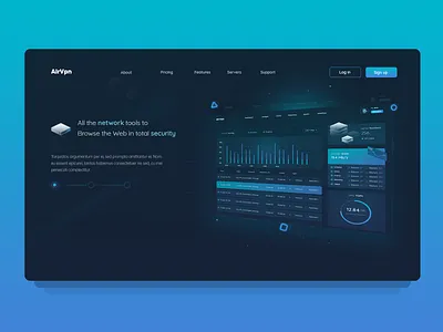 Hero exploration dashboard header hero landing page ui webdesign