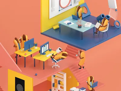 CommUNITY 3d illustration