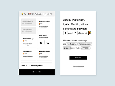 Pizza Calculator - Daily UI 004 app calculator concept app dailyui design flat ui ux