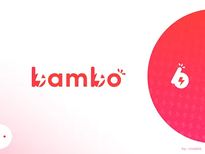 bambo - facebook instant quiz Logo agency app branding branding company breabik logo color creabik creabik design creabik logo design facebook facebook instant gradien icon logo logo concept logotype project red web