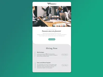 Email Template Tech Firefly advertising clean colors design email illustration responsive responsive design sketch