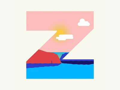 36 days of type | Letter Z 36 days of type 36days adobe 36days z 36daysoftype 36daysoftype06 cliff design graphic graphic design illustration illustrator typography vector wacom intuos zawn