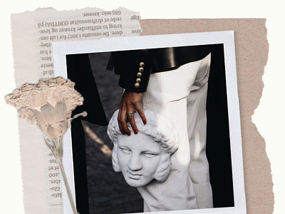 #2 collage collage flowers graphic design minimalism newspaper polaroid scanned