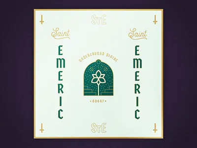 Restaurant Brand branding logo monoline restaurant wip