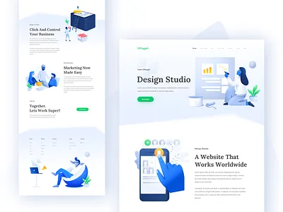 Design Studio 1.0 agency branding clean color dashboard design design trend 2019 dribbble best shot experience gradient illustration interface landing minimal typography ui ux uxdesign web website