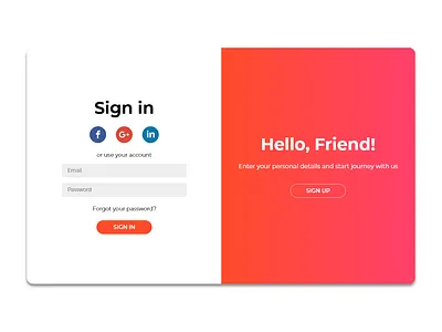 Sign In Form UI app design illustration ui