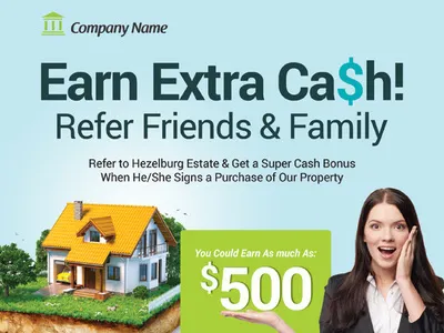 Referral Program Flyer Templates ad ads affiliate commission customer employee flyer marketing network program refer a friend referral rewards