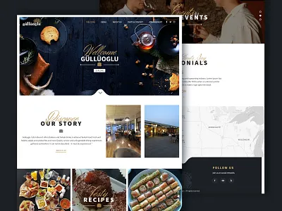 Gulluoglu Landing Page design landing page web