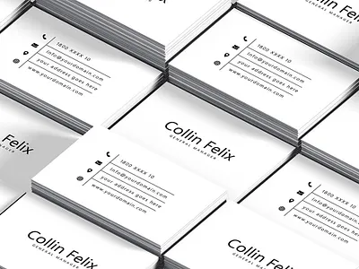Simple Individual Free Business Card Template beautiful business card business card psd template business card template free business card template free psd template freebie psd template