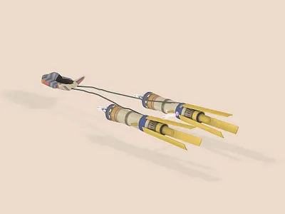 Anakin's Pod (WIP) 3d c4d cinema 4d design low poly lowpoly lowpolyart star wars star wars day