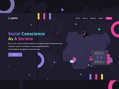 Iyanu adobe xd design illustration landing page ui uiux vector web design