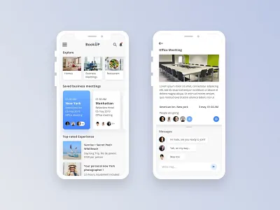 BookUP App screen android app branding business meeting button color design event app hotel ios ipad mobile mockup typography ui ui ux design user interface ux vector website