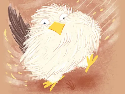 Bird and wind book illustration card cartoon cartoon character cartoon illustration character character design children book illustration children illustration illustration poster print wacom tablet