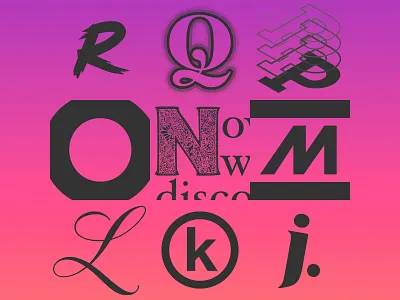 36 Days Of Type - J-R 36daysoftype gradient type