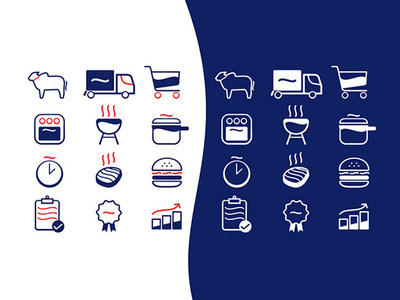 FRIBOI ICONS brand branding braziliandesigner friboi icon iconography