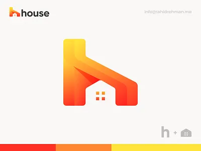 H house Real Estate Logo 🏡 abstract logo brand branding building construction creative logo design home house logo icon identity letterform logo logo design logo mark logotype modern logo monogram monogram logo real estate