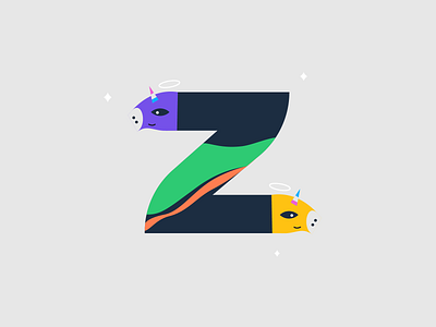 Z - ZOO 36 days 36days adobe 36days z 36daysoftype 36daysoftype06 after affects contest flowtuts illustration waves z z zoo