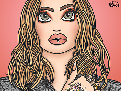 Jamie candy doll club fashion illustration fashion illustrator mua tattoos