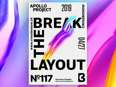 Break The Layout Poster #117 challenge conception creation creativity design challenge design experiment graphic design graphic designer inspiration layout photoshop poster poster art poster design poster layout process speed art typographic typography
