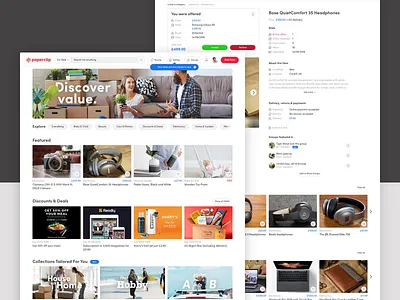 Website 7robots design desktop items marketplace paperclip product ui ux web website