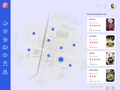 Foursquare redesign design foursquare search ui web