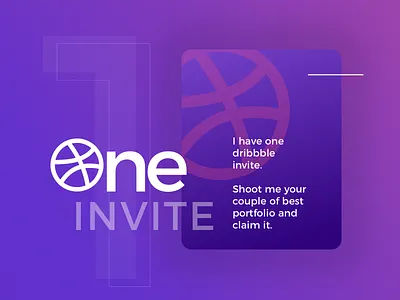 Invite Dribbble :) dribbble invite graphic design