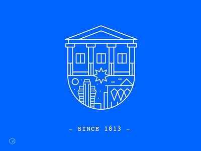 A tribute for Barranquilla brand city icon identity symbol tropical