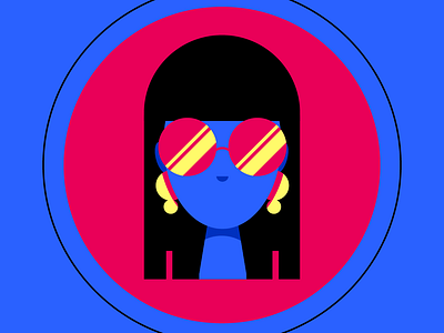 Self Portrait Avatar branding design flat icon illustration minimal vector