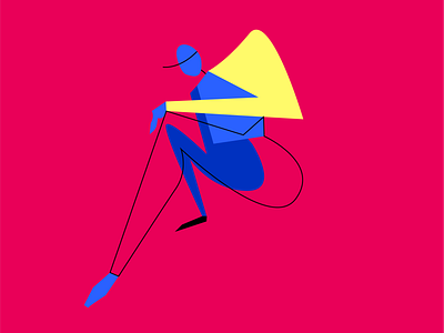 Outline Pose design illustration minimal vector