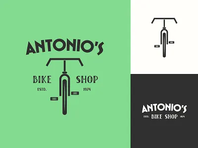 Bike Shop logo - The Daily Logo Challenge - 24 bicycle bicycle logo bike bike logo bike shop bike shop logo challenge cycle cycling daily dailychallenge dailylogo dailylogochallenge illustration typography vintage