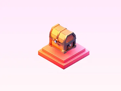 A treasure house 2.5d c4d design 图标