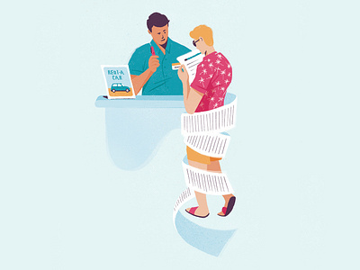 Which? Travel characters concept conceptual illustration editorial illustration figure figures illustration lifestyle illustration magazine texture travel