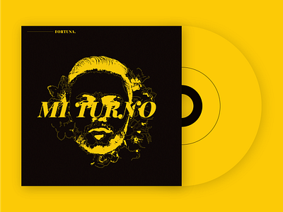 Yellow Album Art Concept design illustration typography vector